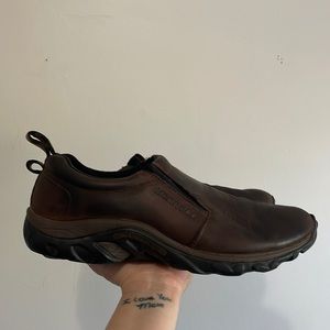 Merrell jungle moc brown slip on shoes size 13